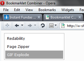 複数のブックマークレットを整理して結合する方法